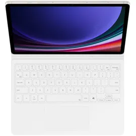 Samsung EF-DX725 Book Cover Keyboard für Galaxy Tab S9 / S9 FE weiß,