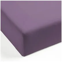 Mistral Home Spannbettlaken Perkal 180 x 200 cm lila