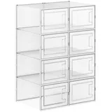 Hansiro Schuhbox, Weiß, Kunststoff, 25x35 cm, Garderobe, Schuhaufbewahrung, Schuhregale