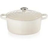 Le Creuset Signature Bräter 22 cm rund meringue