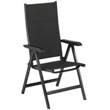 Kettler BasicPlus Multipositionssessel 61 x 68 x 109 cm anthrazit klappbar