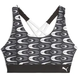 PUMA Retro Glam Strappy Mid Support Sport-BH Damen 01 - PUMA black XL
