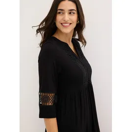 bonprix Tunikakleid Schwarz XXL