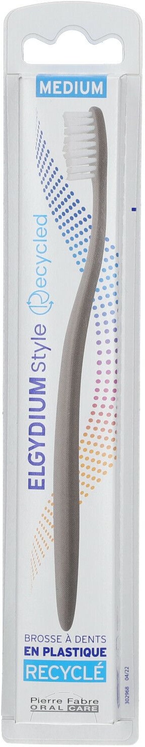 ELGYDIUM Style Recycled Brosse à dents en plastique recyclé Medium 1 pc(s) brosse(s) à dents