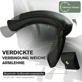 GTPLAYER Gaming-Stuhl Kunstleder Grün