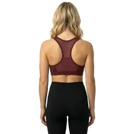 Puma 4keeps Bra Padded Ribbon Stripe Print Ruby Shimmer XS