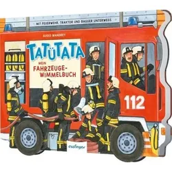 THIENEMANN 823799 Wandrey,TATÜTATA Mein Fahrzeuge-Wimmelbuch : Mit Feuerwehr, Traktor und Bagger unterwegs