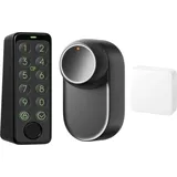 SwitchBot WLAN Smart Lock Ultra mit Fingerabdruck-Entsperrung, Elektronisches Türschloss mit Aufladbarem Akku, Türöffner per Fingerprint, Passcode, Smartphone, Elektronische Zahlenkombination)