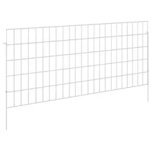 vidaXL Zaun-Set 115 x 50 cm Silber/Verzinkter Stahl