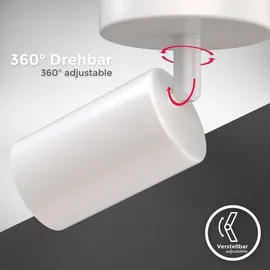 B.K.Licht Wandleuchte schwenkbar (GU10) 9 Watt Weiß