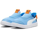 Puma Courtflex V3 Ease In Ps Sneaker, Team Light blue/puma white/club Navy, 31 EU