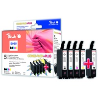 Peach Spar Pack Plus Tintenpatronen kompatibel zu Epson T0556, T0551,