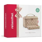 Reisenthel beautycase Set metallic dots Coffee - Unser Geschenkset aus Beautycase und rechteckiger Tasche Feiertage!