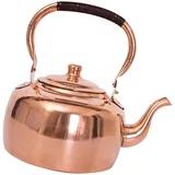 Wasserkocher im Retro-Stil, Kupfer, 3 Liter, Induktionskochfelder, Brenner, kompatible Größe 30 cm hoch, Camping-Teekanne für Herd