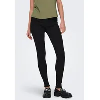Only Skinny-fit-Jeans »ONLWAUW MID SK ZIP CUT Dnm, schwarz