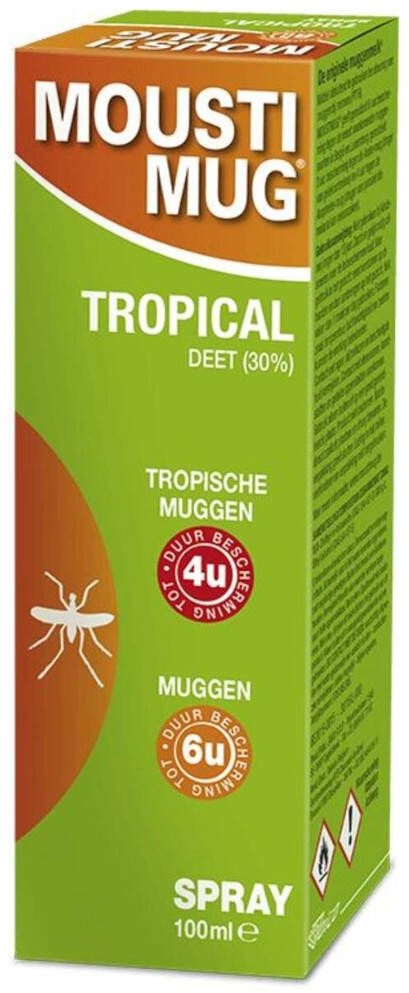 Moustimug Tropical Spray 30% DEET 100 ml spray