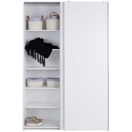 SchlafKONTOR Fast Kleiderschrank Holzwerkstoff Dekorfolie 2 Türen 125x195x38 cm