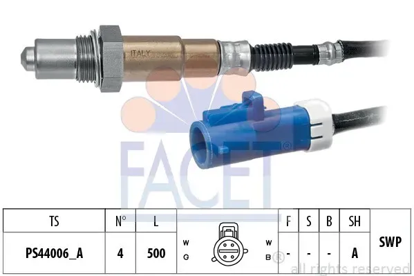 FACET Lambdasonde  für FORD VOLVO 1300544 1108640 1536254 10.8296