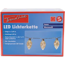 Trendline LED Lichterkette 3 m Transparent