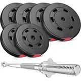 Set aus Verbundgewichten Langhantel Hop-Sport Premium 59kg schwarz 59 kg