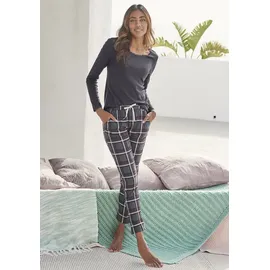 s.Oliver Damen Pyjamaoberteil graphit Gr.40/42