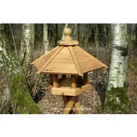 Luxus-Vogelhaus Vogelhaus Anflug Eichenholz