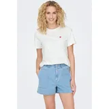Jdy JDYPISA S/S PRINT TOP JRS NOOS Weiß S