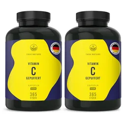 Vitamin C Kapseln - Vitamin C gepuffert - 1 Jahr Vorrat 730 St