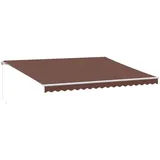 vidaXL Markise 450 x 300 cm braun