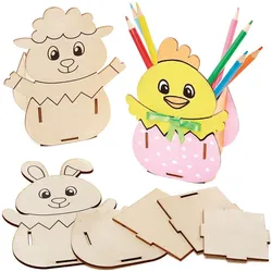 Ostern Holzstift Topf Kits  (Pro Set 3) Bastelaktivitäten zu Ostern