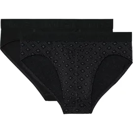 HOM Neels Slip schwarz/weiß S 2er Pack