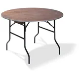 Essentials Klapptisch Ø 152 x 76 cm Braun/Schwarz