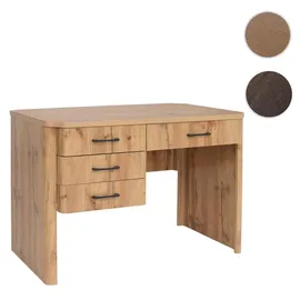 MCW Schreibtisch MCW-P42, Bürotisch Computertisch, 4 Schubladen MDF 78x110x60cm ~ Wotan-Eiche-Optik
