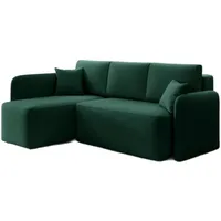 Luxusbetten24 Schlafsofa Designer Sofa Ina, mit Stauraum und Schlaffunktion grün