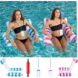 Luftmatratze Wasser,Luftmatratze Pool,4 In 1 Aufblasbare Wasserhängematte,Wasser