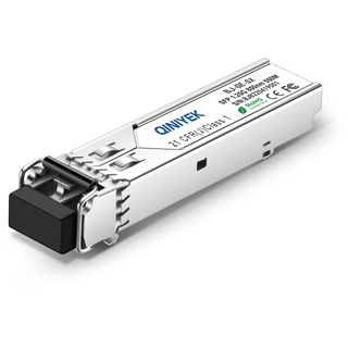 QINIYEK 1.25G Multimode SFP Modul, 1000Base-SX SFP zu LC Glasfaser Transceiver für Ubiquiti UF-MM-1G, Supermicro, Netgear (MMF 850nm,550m,DDM)