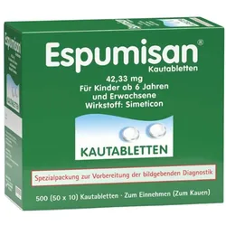 Espumisan Kautabletten für bildgebende Diagnostik