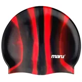Maru Badekappe, schwarz/rot, One Size-Standard Fit