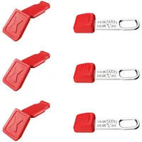 Knipex TetheredTool Clips + ColorCode Clips rot, je 3