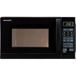 SHARP R-642BKW, Mikrowelle (800 Watt, Grillfunktion)