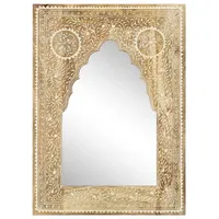Furnicato Wandspiegel Spiegel Handbemalt 40 x 55 cm Massivholz