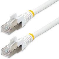 Startech StarTech.com 10 m CAT6a Kabel - LSZH-Raucharm, Halogenfrei - 10 Gigabit RJ45 LAN Kabel - SFTP Patchkabel - Weiß - CAT6a Verlegekabel - Abgeschirmtes Netzwerkkabel/Ethernet Kabel (NLWH-10M-CAT6A-PATCH)