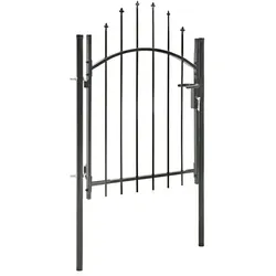 vidaXL Gartentor Stahl : Farbe - Schwarz, Größe - 1x1,5 m