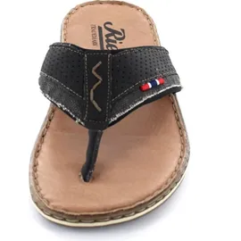 Rieker Herren 21084 Zehentrenner, Schwarz 40