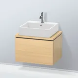 Duravit L-Cube 62x47,7cm, med. Ei, f Konsole, 1 Auszug