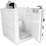 AcquaVapore Sitzbadewanne mit Tür 68 x 110 x 114 cm (S10-TH-WP)
