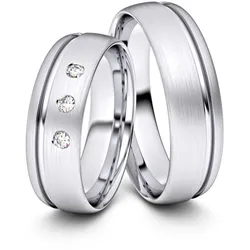 Trauringe Chemnitz 585er Weiflgold - 4915