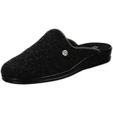 Rohde Damen, Frauen, Pantoletten, Slipper,Sandalen,Freizeitschuhe,Schlupfschuhe,schluepfschuhe,Slipper,Slides,Slip-ons,Mules,SCHWARZ,46 EU