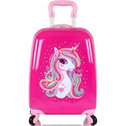 Kinderkoffer HEYS „Einhorn, Rosa“ Gr. B/H/T: 31 cm x 46 cm x 23 cm 26 l, pink Koffer Handgepäck-Koffer
