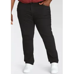 Tapered-fit-Jeans LEVI'S PLUS "512", Herren, Gr. 46, Länge 32, schwarz (schwarz denim), Denim/Jeans, Obermaterial: 98% Baumwolle, 2% Elasthan, casual, normal lang, Jeans, in authentischer Waschung